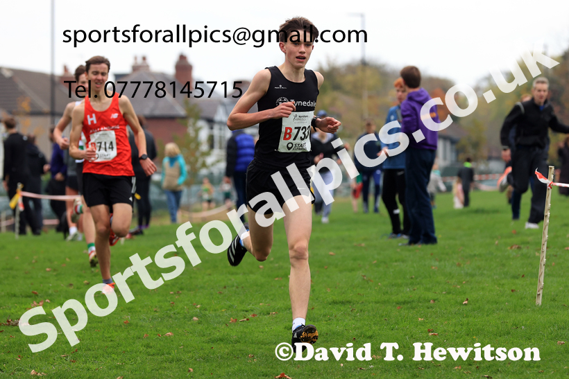 Mens Under-17s relay, 2025 Northern Cross Country Relays, Graves Park, Sheffield. Photo: David T. Hewitson/Sports for All Pics